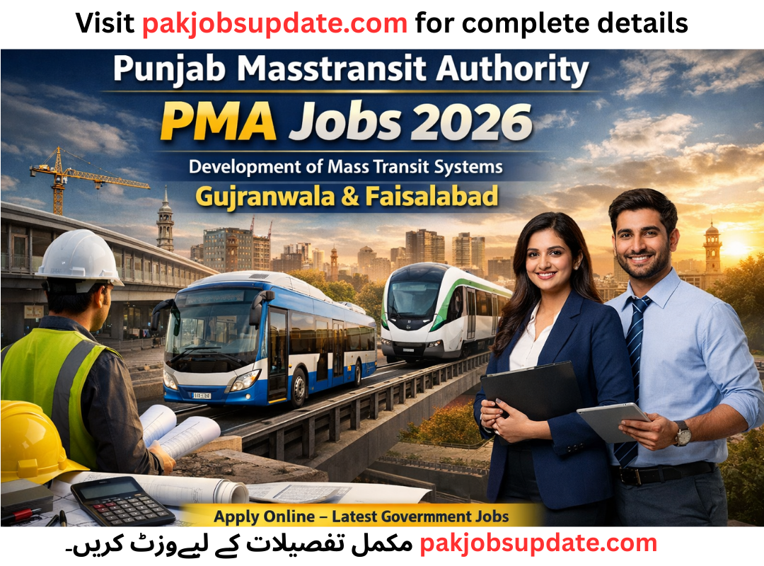 Punjab Masstransit Authority PMA Jobs