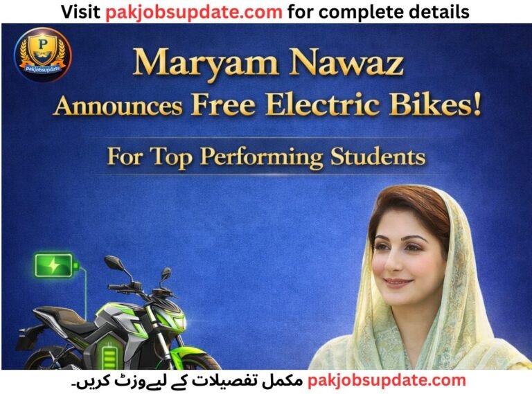 Maryam Nawaz Youth Year 2026 Electric Bike Scheme for Students