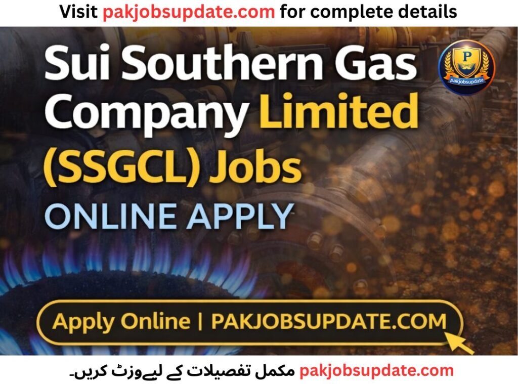 Sui Southern Gas Company Limited (SSGCL) Jobs Online Apply