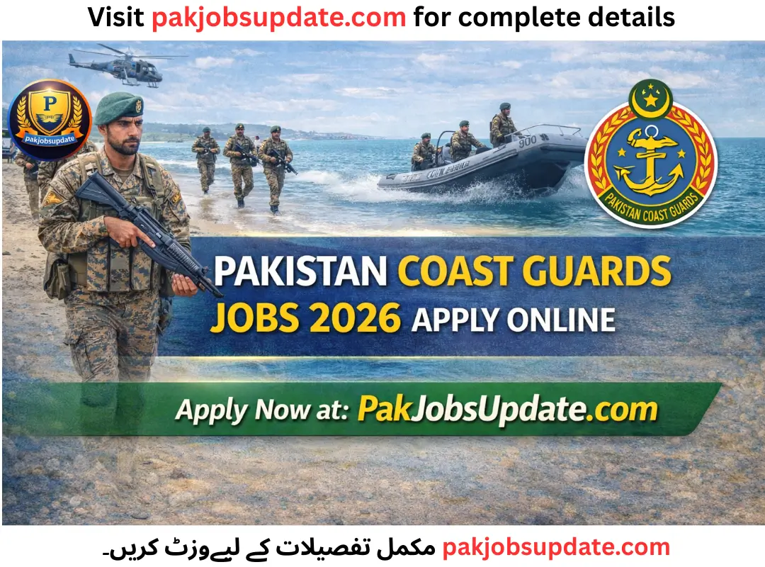 Pakistan Coast Guards Jobs 2026 Apply Online www.pakistancoastguard.gov.pk