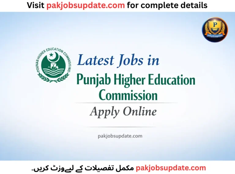 Latest Jobs in Punjab Higher Education Commission 2026