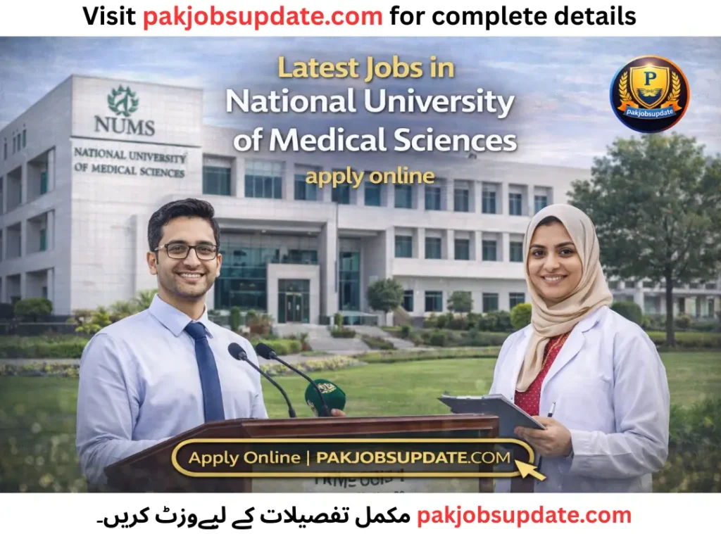 Latest jobs in National University of Medical Sciences apply online
