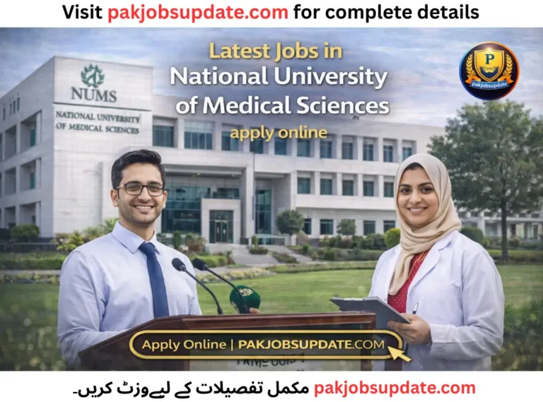 Latest jobs in National University of Medical Sciences apply online