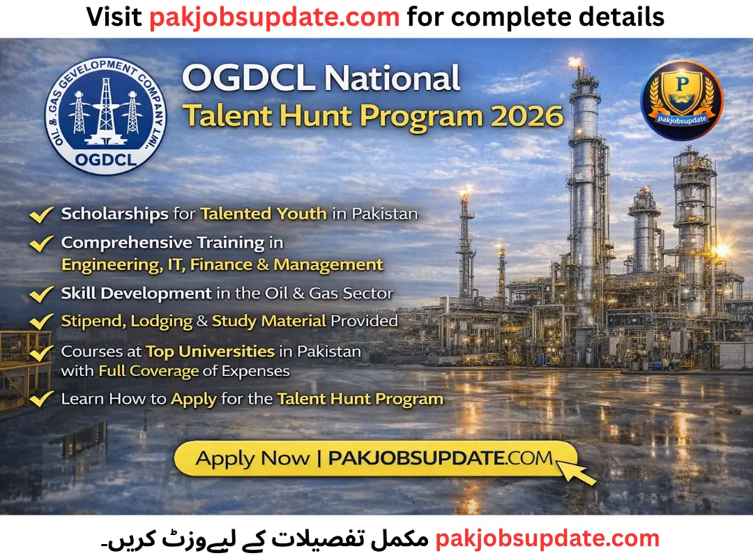 OGDCL National Talent Hunt Program 2026 Admission Form IBA Sukkur