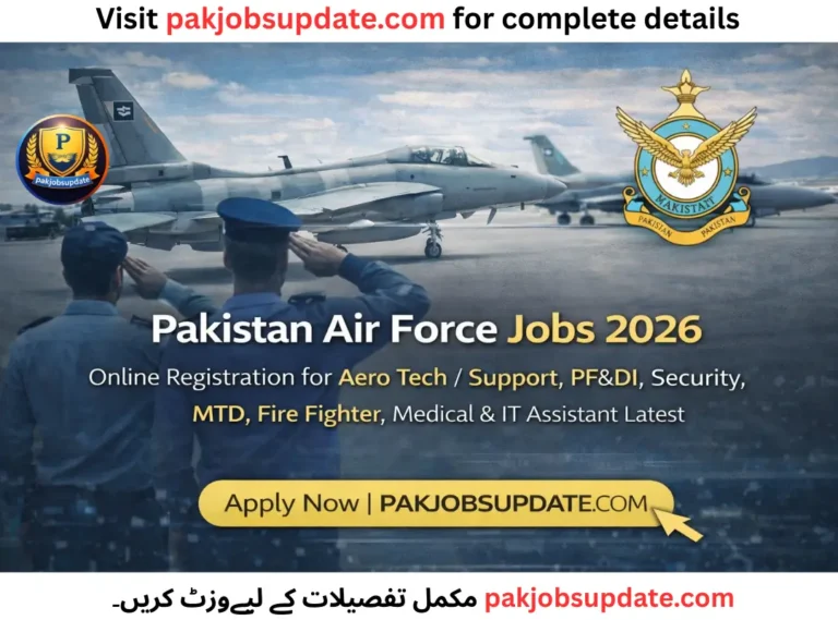 New Jobs in Pakistan Air Force Airmen Jobs 2026 Apply Online Join PAF as Airman