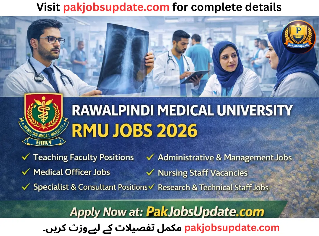 Rawalpindi Medical University (RMU) Jobs 2026