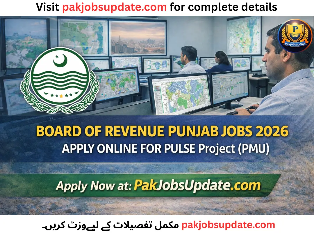Board of Revenue Punjab Jobs 2026 Apply Online for PULSE Project (PMU)