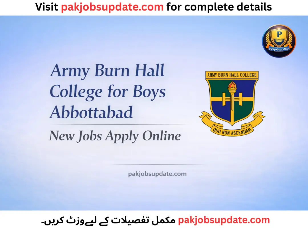 Army Burn Hall College for Boys Abbottabad New Jobs Apply Online