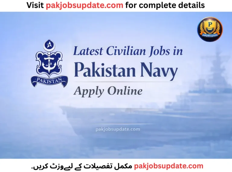 Latest Civilian Jobs in Pakistan Navy Apply Online