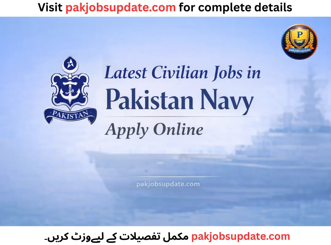 Latest Civilian Jobs in Pakistan Navy Apply Online