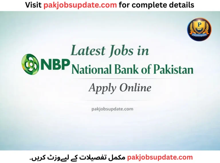 Latest Jobs in National Bank of Pakistan Apply Online