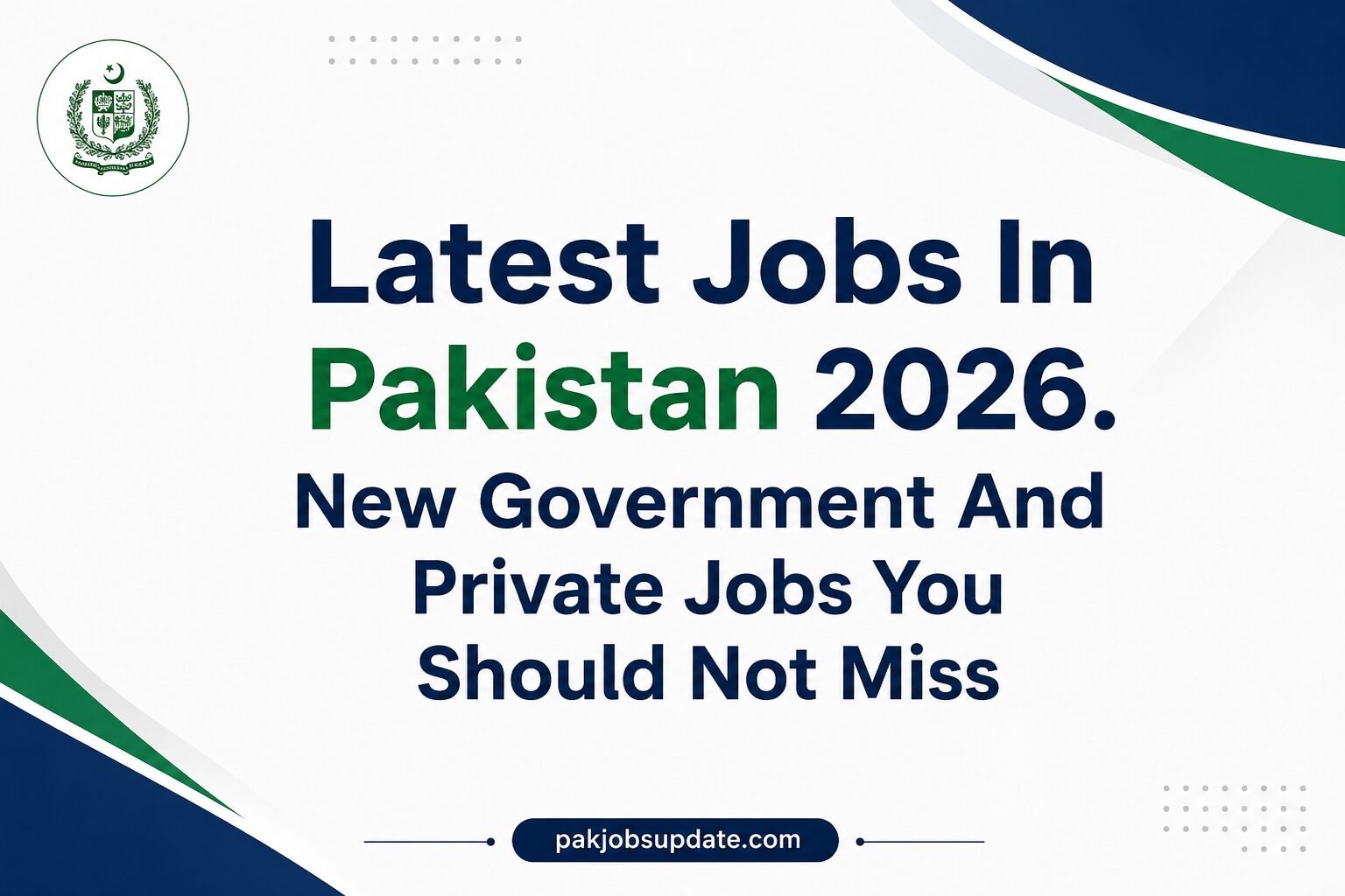 Latest Jobs In Pakistan 2026