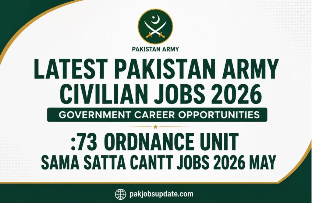 Pakistan Army Civilian Jobs