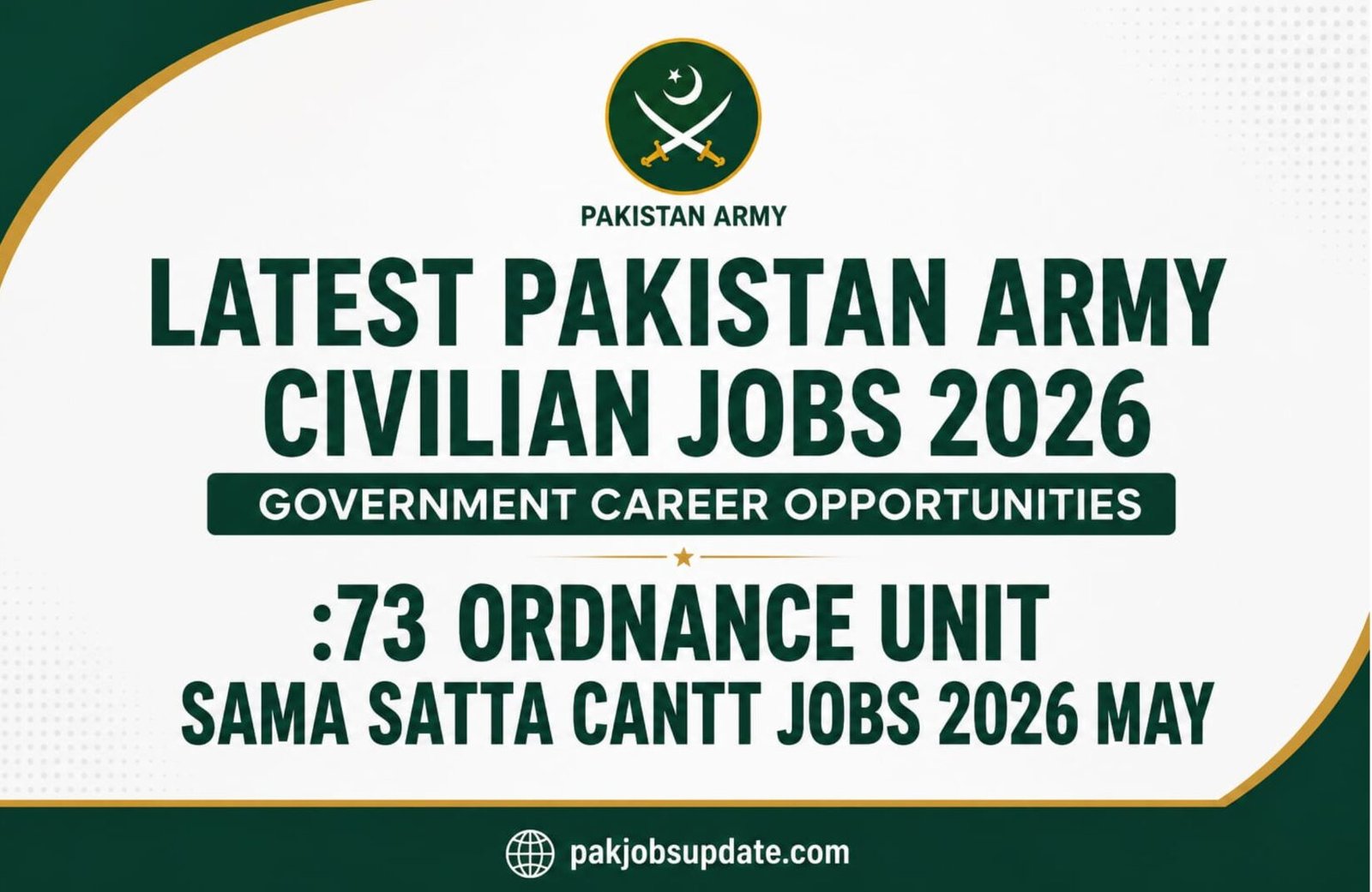 Pakistan Army Civilian Jobs