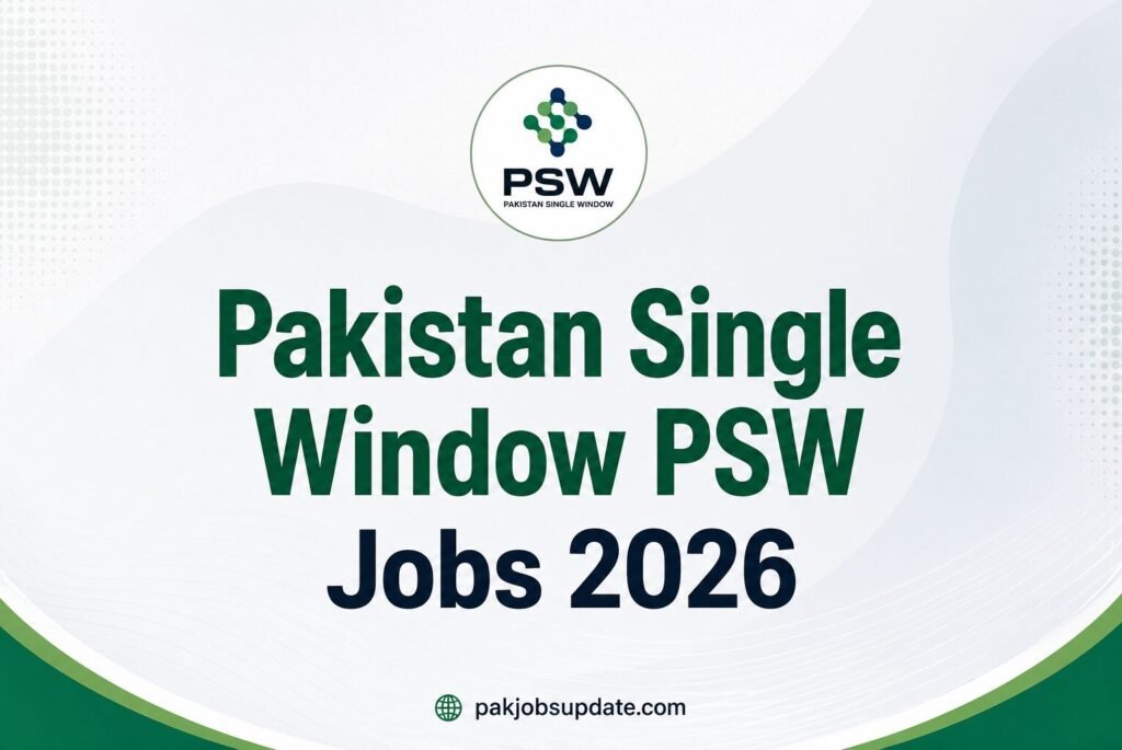Pakistan Single Window PSW jobs