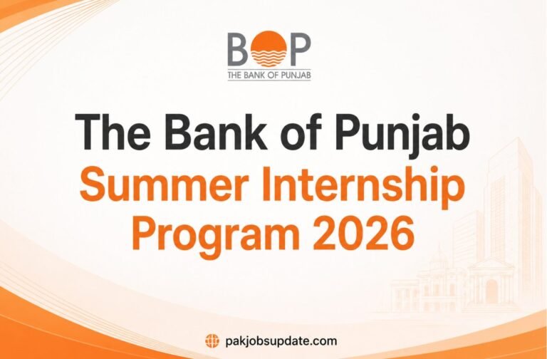 Bank of Punjab Internship 2026