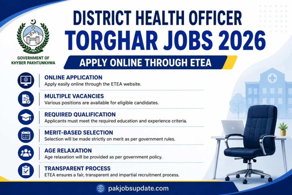 District Health Officer Torghar Jobs 2026 Apply Online Through ETEA