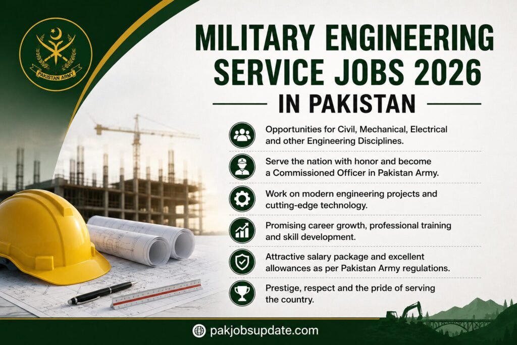 Military Engineering Service Jobs 2026 in Pakistan