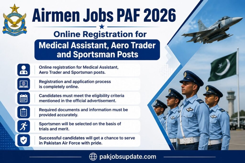 airmen jobs in PAF 2026 