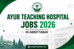 Ayub Teaching Hospital Jobs 2026 In Abbottabad Latest Vacancies For Internal Auditor Registrar Nurse And Security Staff