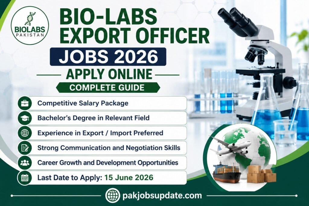 Bio-Labs Export Officer Jobs 2026 Apply Online Complete Guide