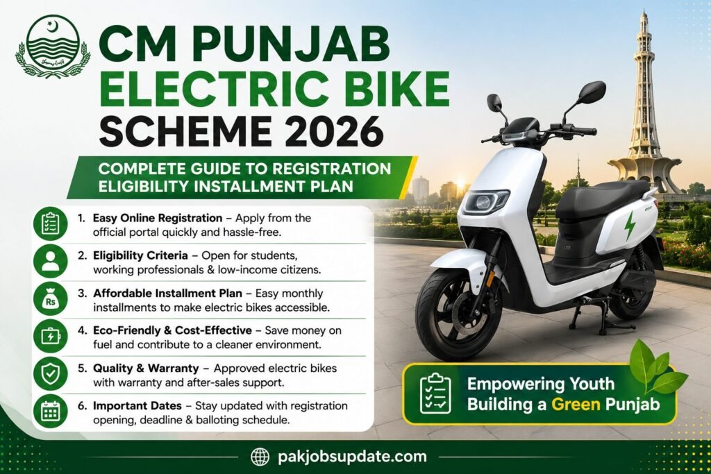CM Punjab Electric Bike Scheme 2026. Complete Guide