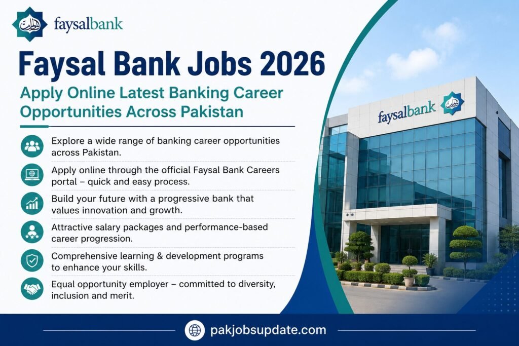 Faysal Bank Jobs 2026 Apply Online Latest Banking Career Opportunities Across Pakistan