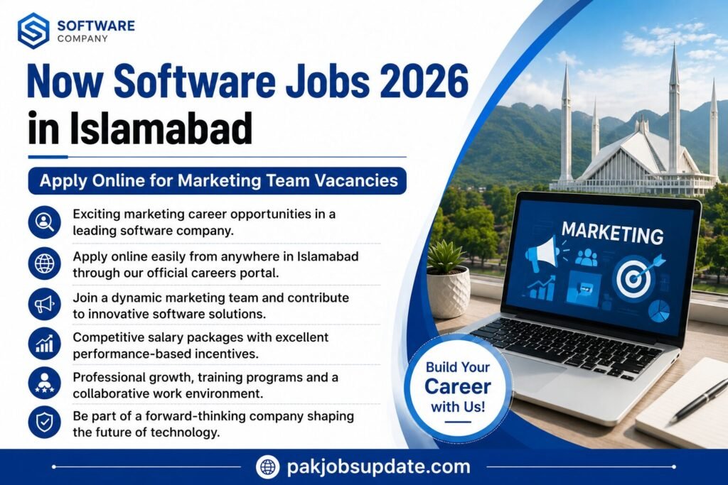 Now Software Jobs 2026 in Islamabad Apply Online for Marketing Team Vacancies