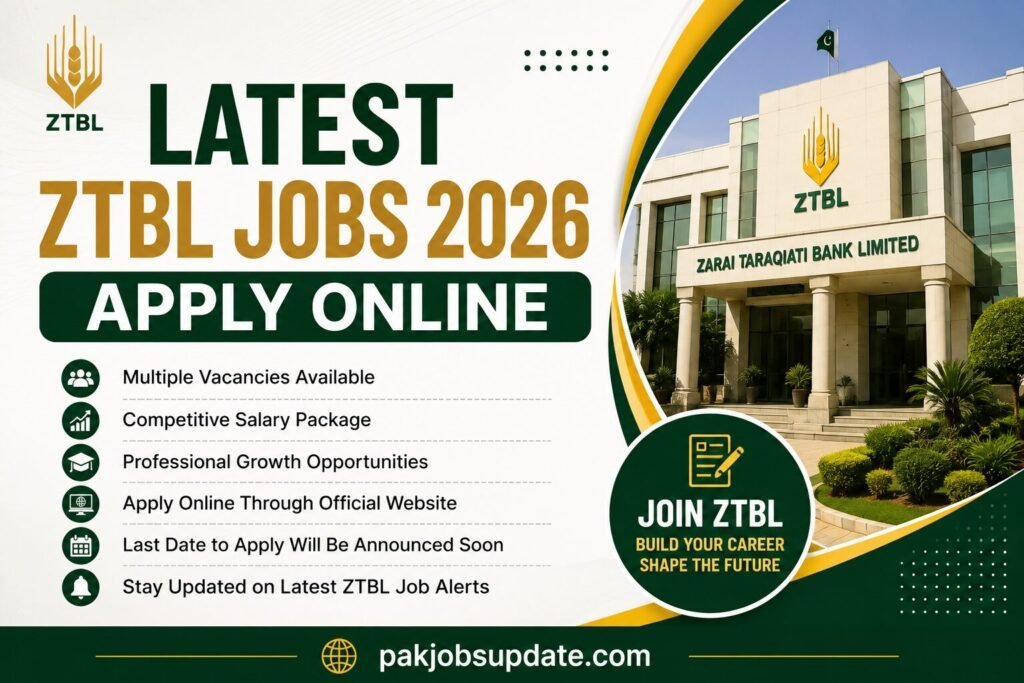 Latest ZTBL Jobs 2026 Apply Online