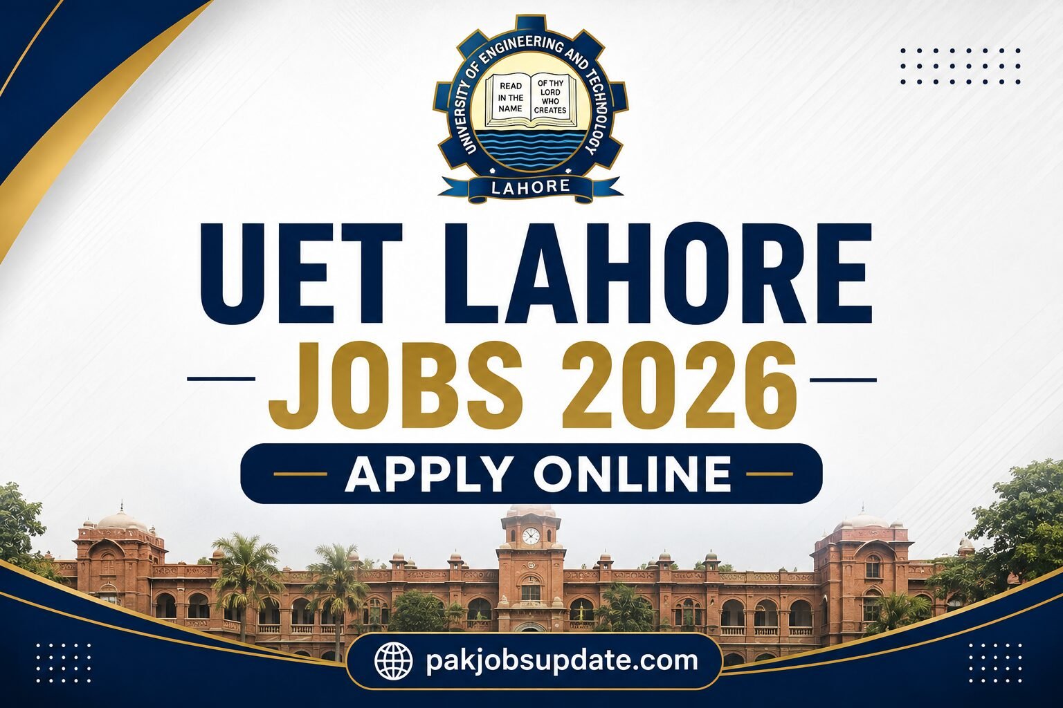 UET Lahore Jobs 2026