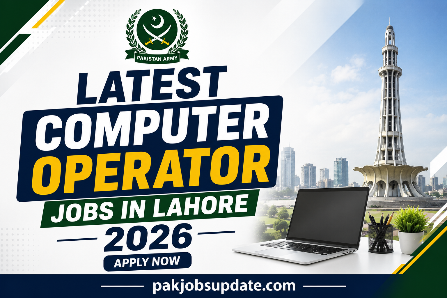 Computer Operator Jobs Lahore