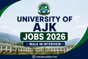 University of AJK Jobs 2026